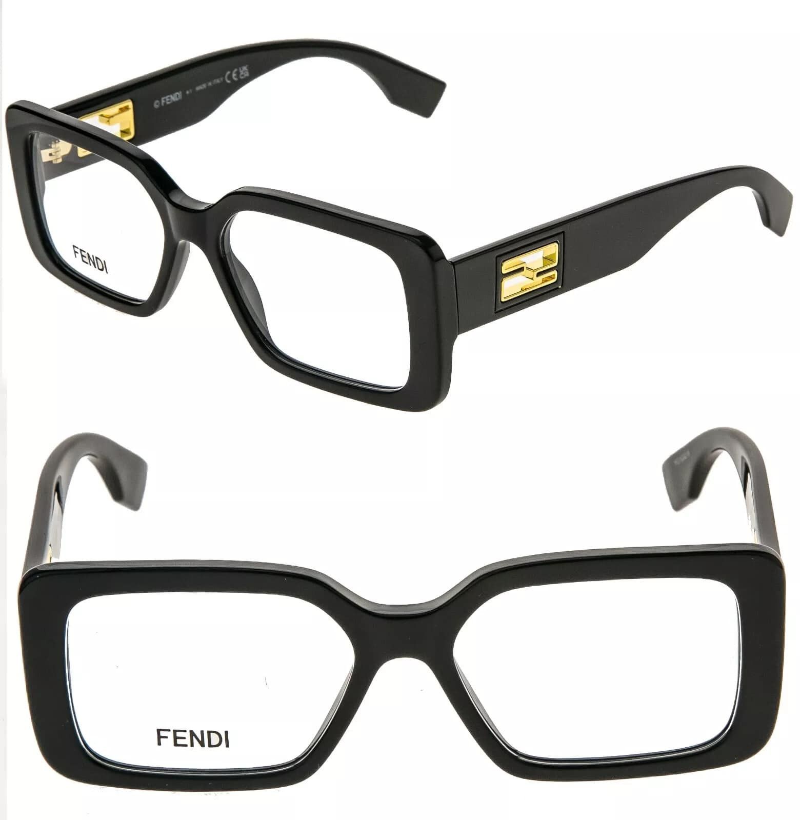 Fendi FENDI BAGUETTE Cut Out 50072 001 Eyeglass Optical FE50072I Size ONE SIZE - 1 Thumbnail