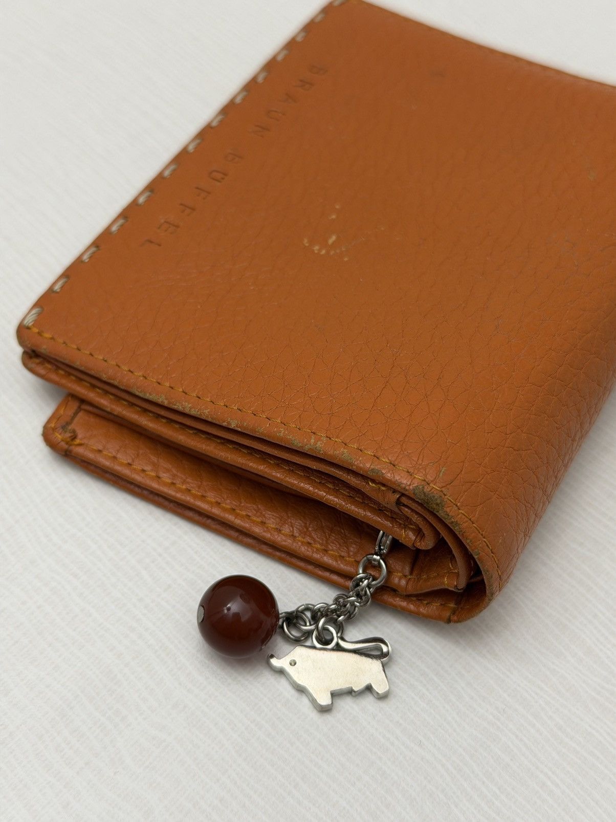 Braun Braun Büffel Germany Cognac Pebbled Leather Wallet Buffalo Size ONE SIZE - 2 Thumbnail