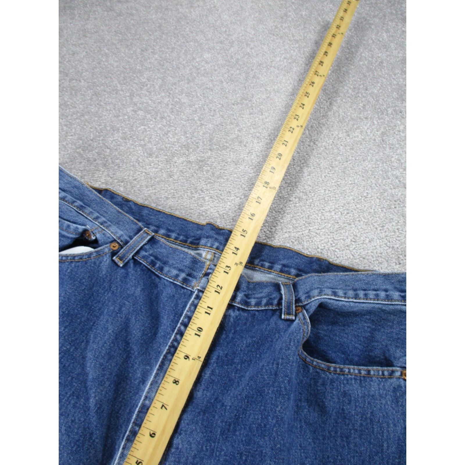 Levi's Levis 505 Jeans Mens 42 Medium Wash Denim Regular Fit Straight 42X32 Blue 505 Jeans Mens Regular 42 Medium Wash Denim Straight 42X32 Size US 42 / EU 58 - 6 Thumbnail