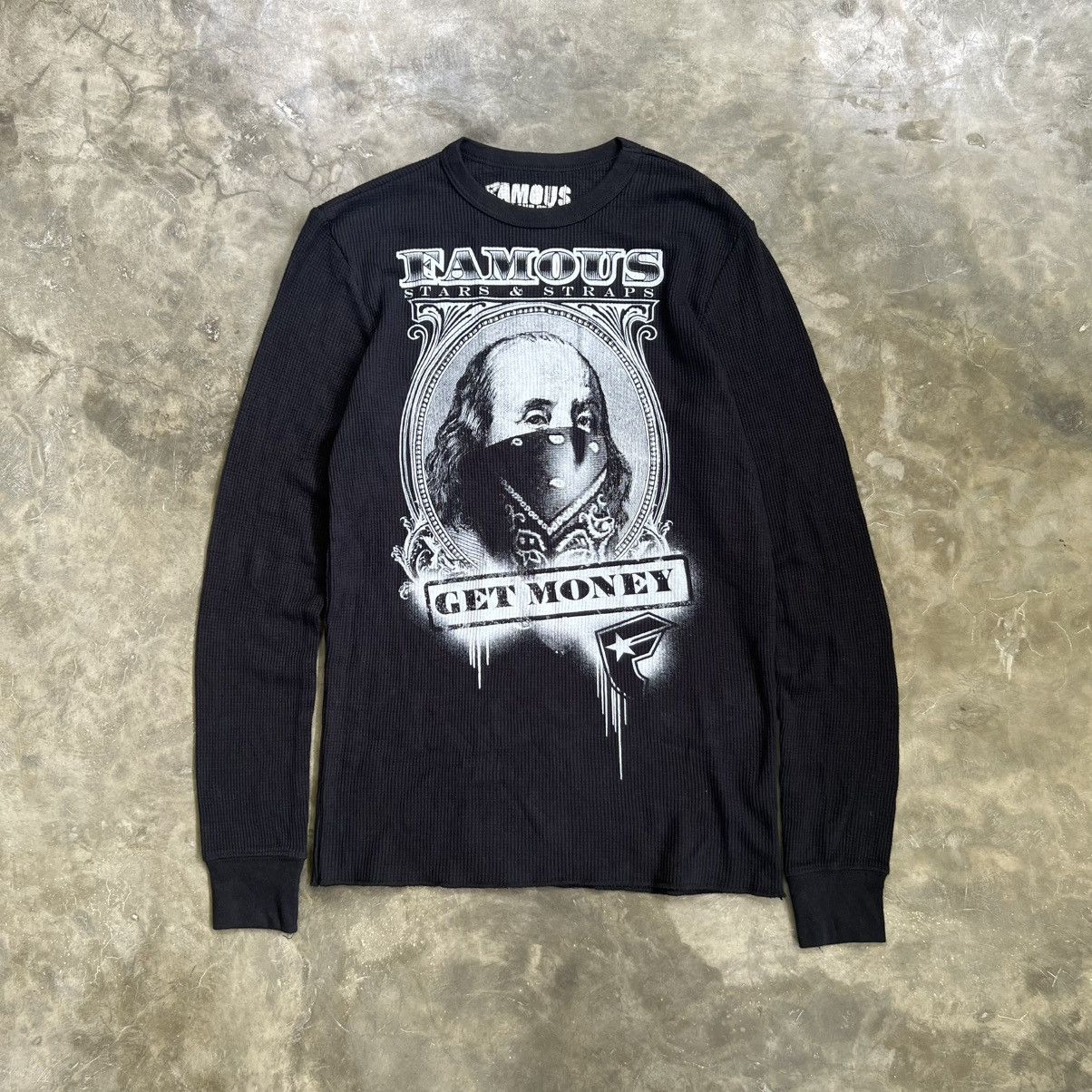 Famous Stars And Straps Famous Stars & Straps Get Money Waffle Longsleeve Shirt Size US S / EU 44-46 / 1 - 1 Thumbnail