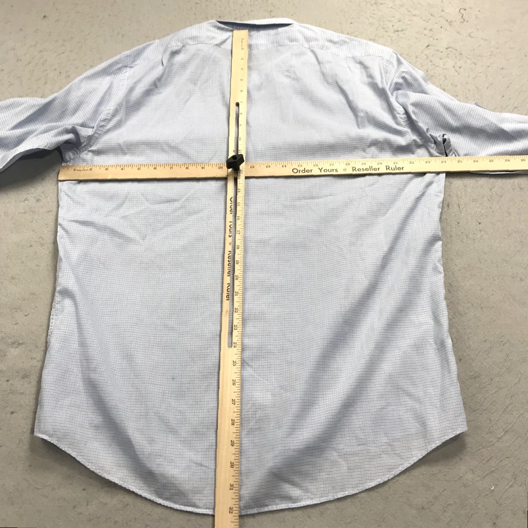 Ralph Lauren Ralph Lauren Black Label Shirt Mens 17 Blue Check Cotton Dress Made Italy Design Shirt Mens 17 Blue Check Cotton Dress Italy Design Size 46R - 7 Thumbnail