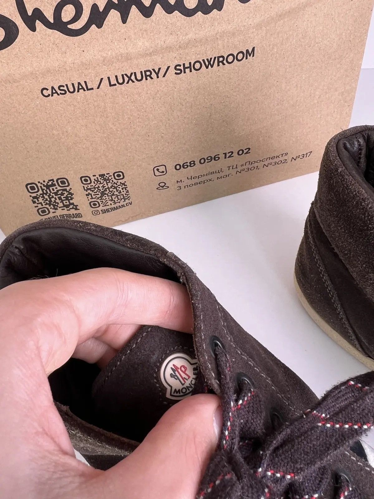 Moncler × Vintage Vintage Moncler sneakers MONTECARLO Cowhide Sherry line Size US 8 / EU 41 - 3 Thumbnail