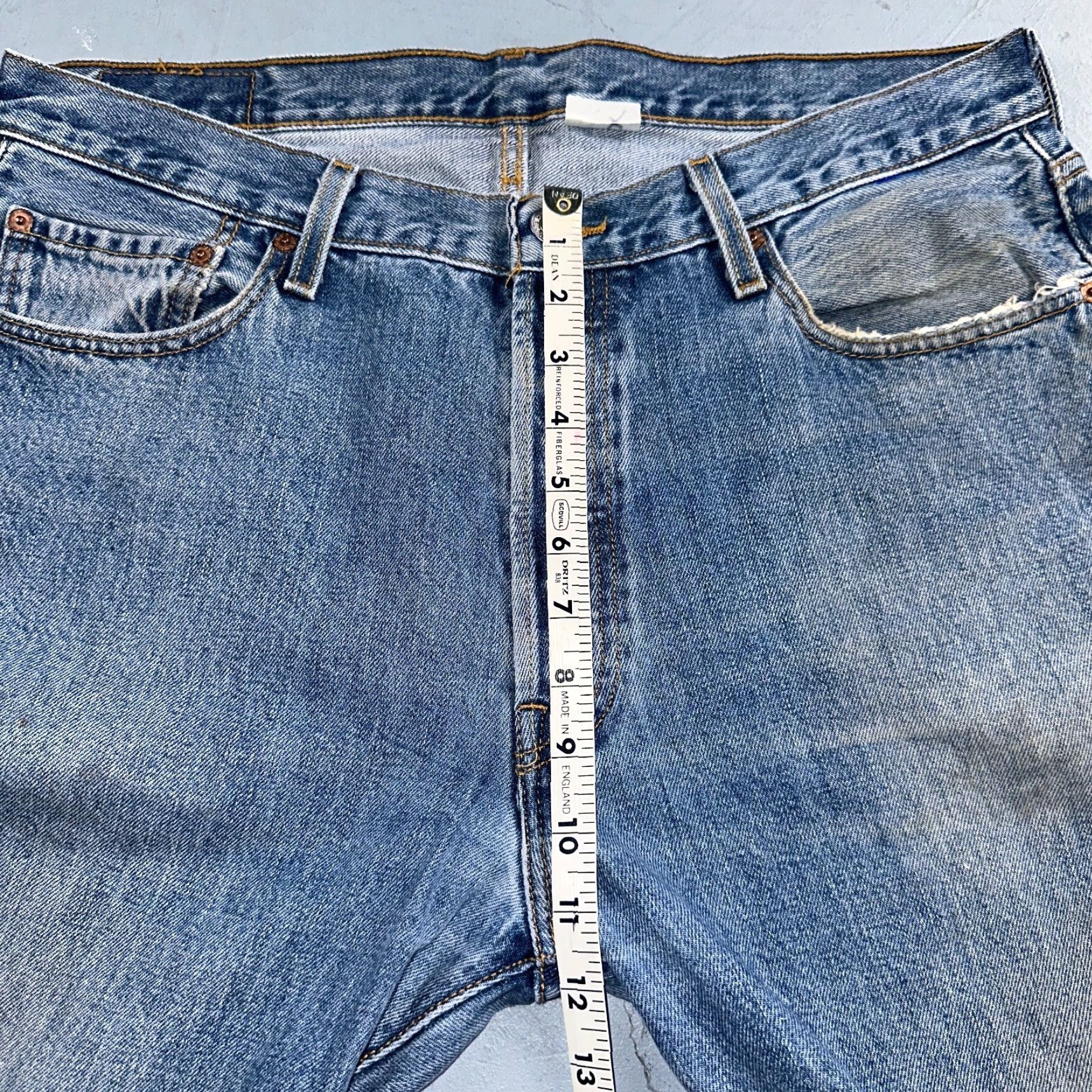 Levi's VINTAGE Levi's 501 Jeans Men 36x34 Blue Mid Wash 90s Straight Denim Cotton Button Closure Active Classic Size US 36 / EU 52 - 7 Thumbnail