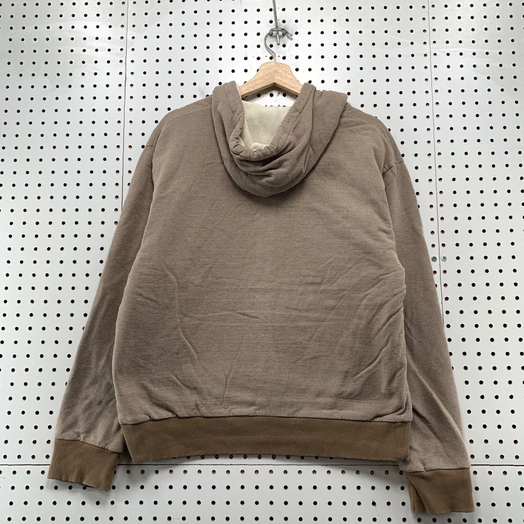 Old Navy Old Navy Hoodie Sweatshirt Mens Large Brown Thermal Lined Hooded Heavyweight Size US L / EU 52-54 / 3 - 2 Thumbnail