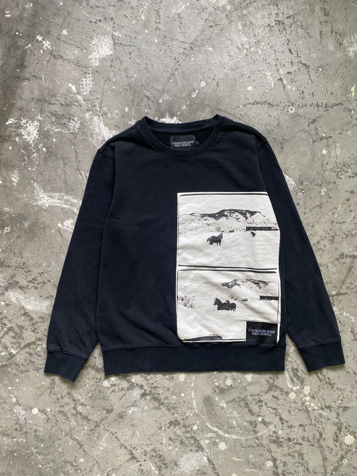 Calvin Klein Calvin Klein X Andy Warhol By Raff Simons Art Pullover Size US L / EU 52-54 / 3 - 1 Thumbnail