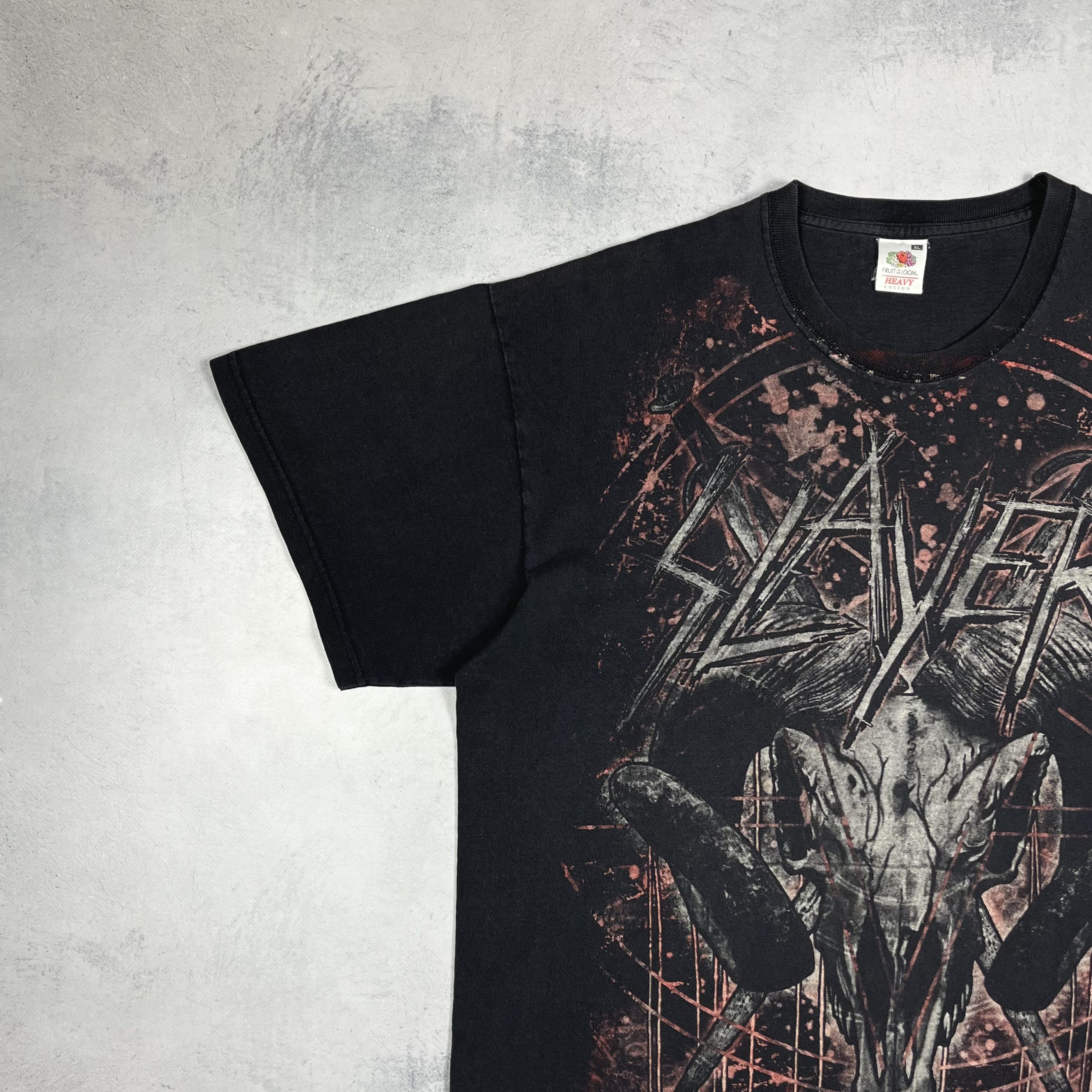 Band Tees Vintage Slayer All Over Print Rock Band T Shirt 90’s Size US XL / EU 56 / 4 - 5 Thumbnail