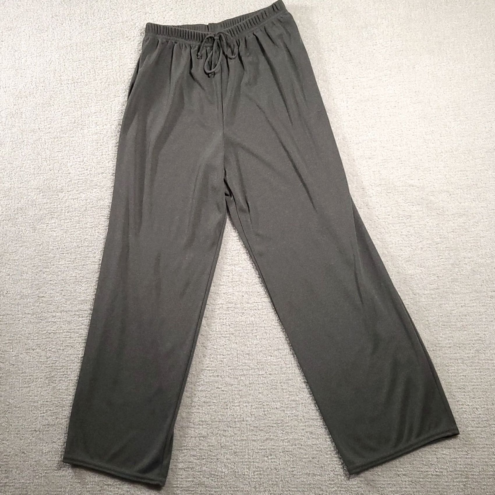 Lee Vintage Kathie Lee Collection Womens Sz L Pull-On Casual Dress Pants Gray Size 36" / US 14 / IT 50 - 2 Thumbnail