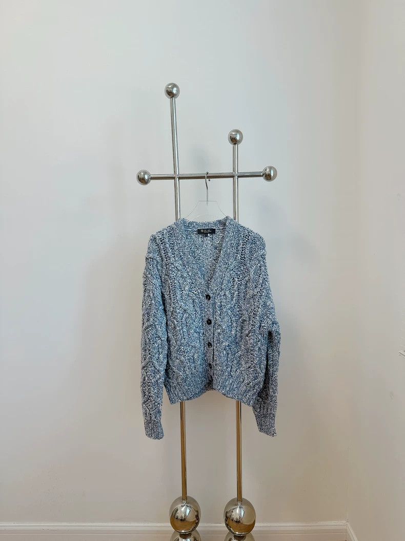 Loro Piana Loro Piana Blue Cable Cashmere Cardigan Size US S / EU 44-46 / 1 - 1 Thumbnail