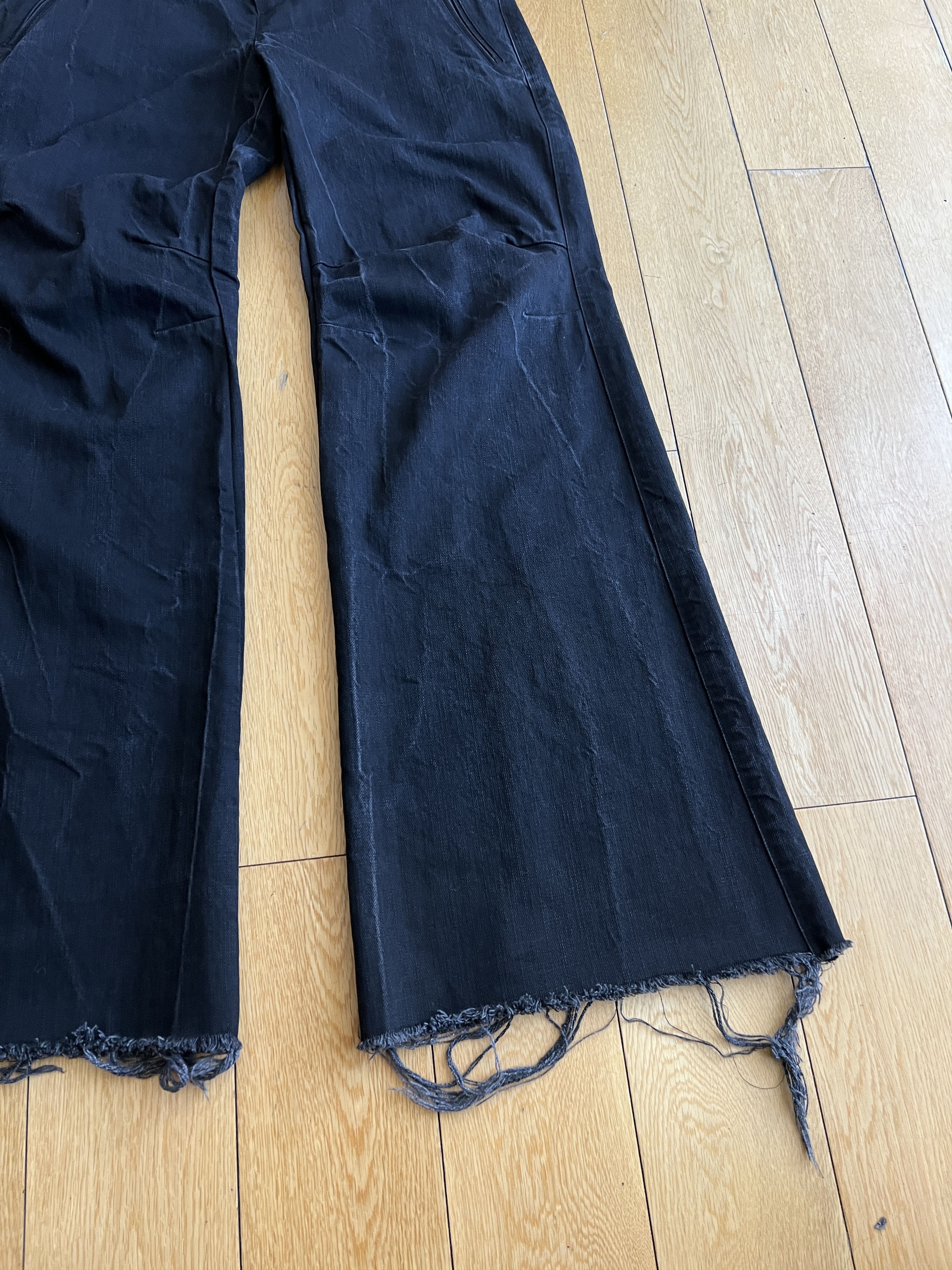 Other WASHED FLARED BIKER PANTS Size US 31 - 3 Thumbnail