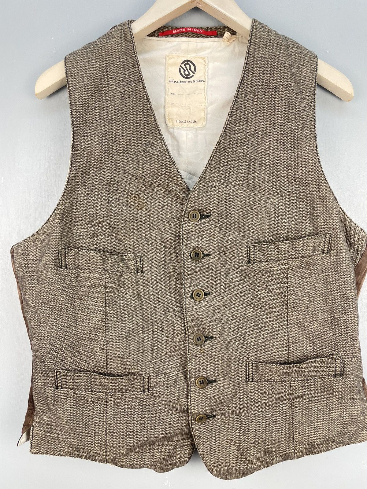 Handmade Handmade Vest made in Italy Limited Edition Size 40R - 3 Thumbnail