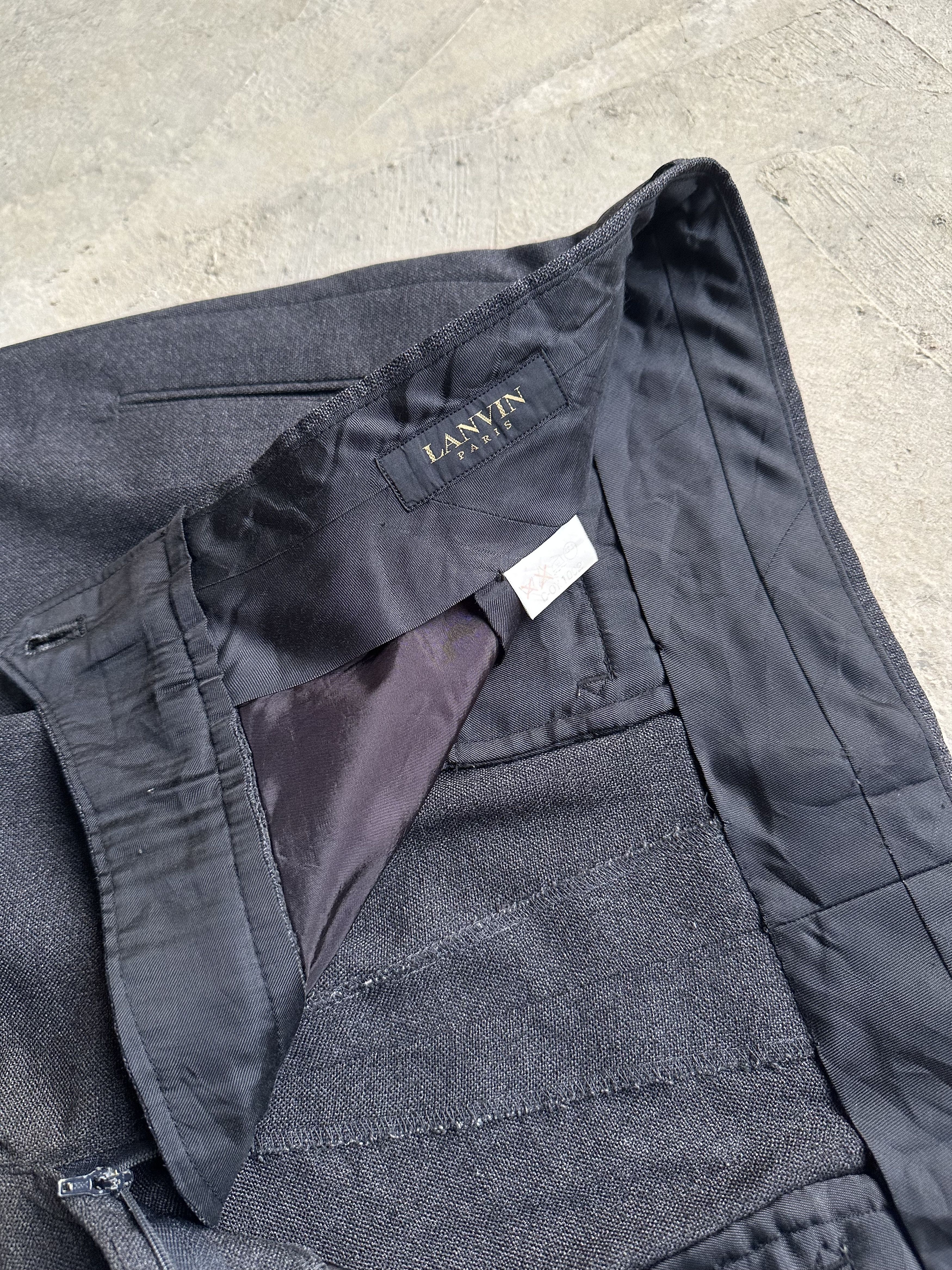 Lanvin Vintage Lanvin Baggy Wide Balloons Wool Trousers Pants Size US 37 - 13 Thumbnail