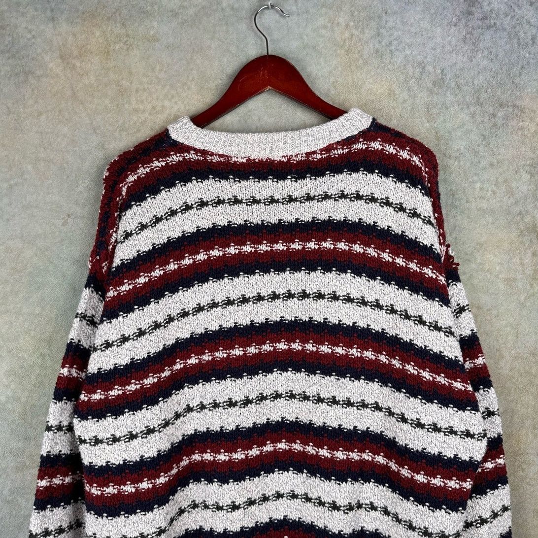 Fieldmaster × Vintage VTG 80s Fieldmaster Striped Knit Sweater Mens Sz L Pullover Size US L / EU 52-54 / 3 - 7 Thumbnail