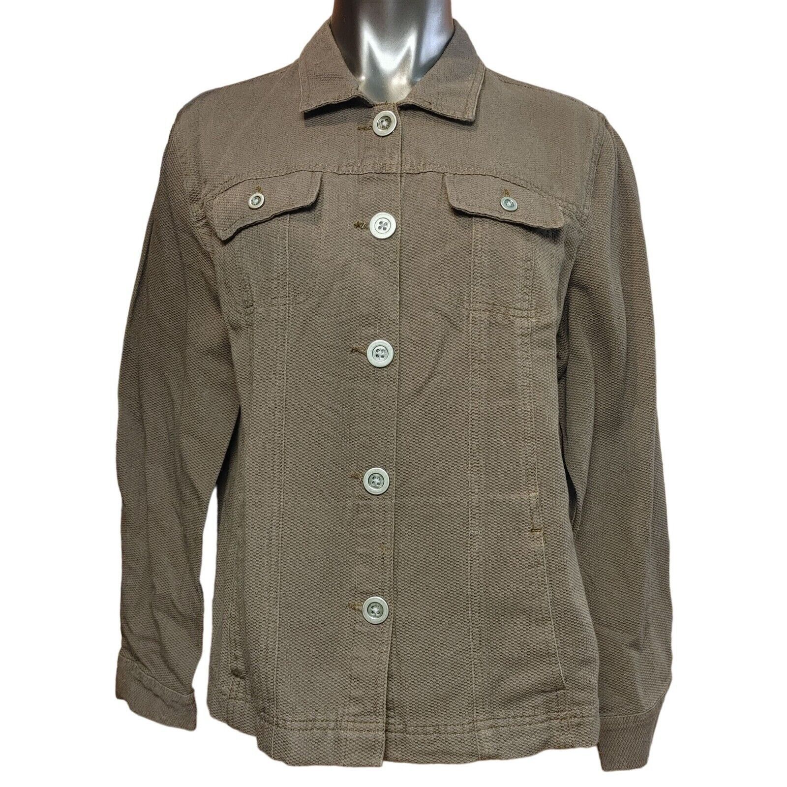 Basic Editions Basic Editions Women's Brown Corduroy Spring Jacket XL Size XL / US 12-14 / IT 48-50 - 1 Thumbnail