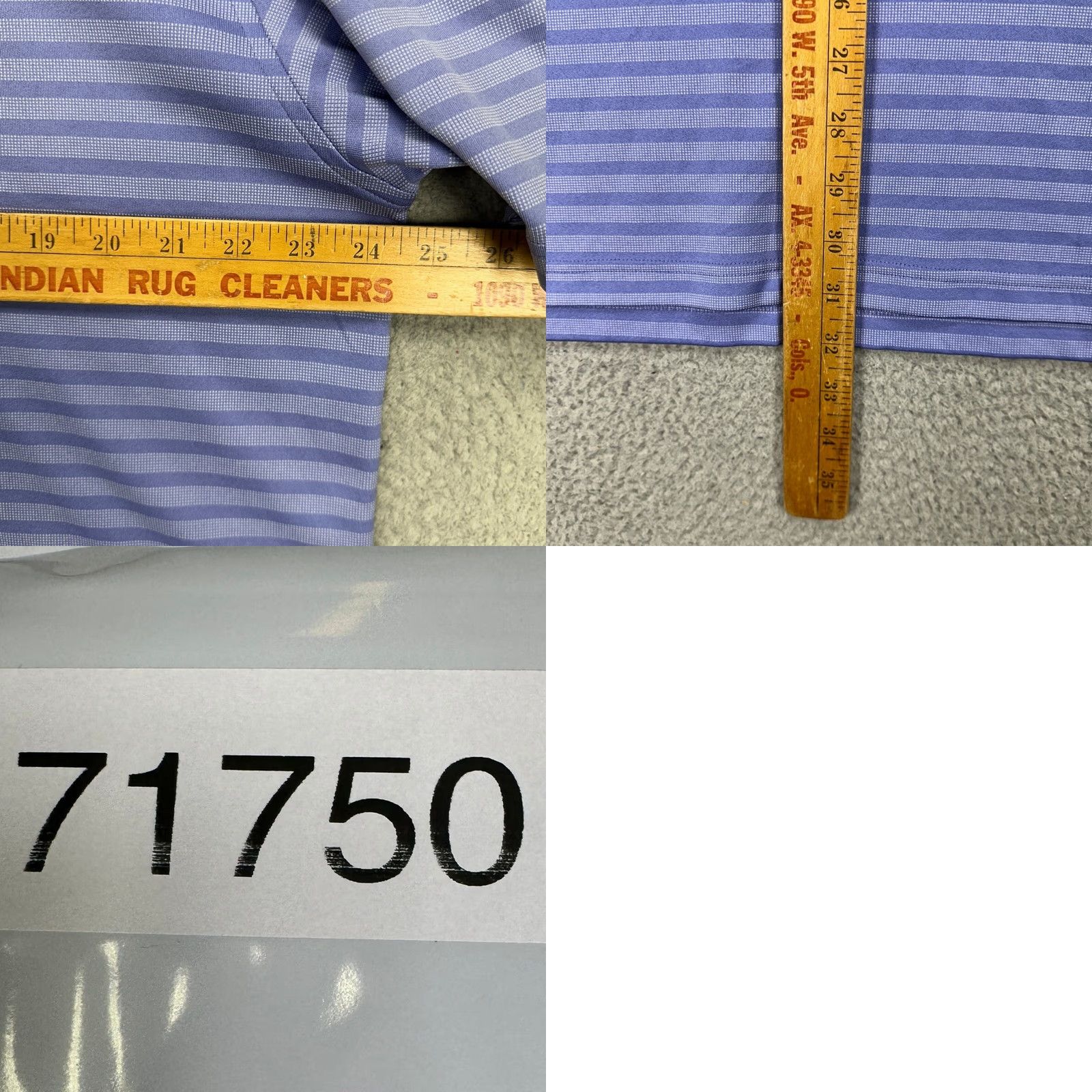 Vintage VINTAGE Donald Ross Mens Golf Polo Shirt Large Purple Stripe Short Sleeve Rugby Logo Size US L / EU 52-54 / 3 - 8 Thumbnail