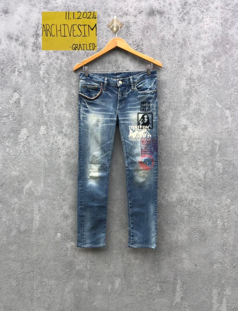 Hysteric Glamour Hysteric Glamour Stud Poem Try It You’ll Like It Jeans Size 30" / US 8 / IT 44 - 2 Thumbnail