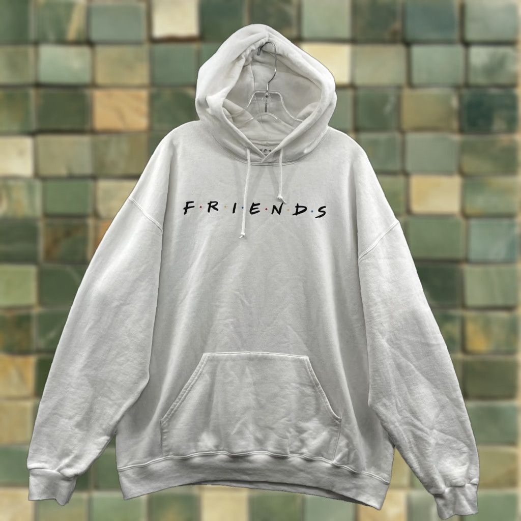 Vintage Friends Hoodie Womens XL White Sportswear Oversized Athletic Y2K 90s Sitcom Boxy Shirt Womens XL White Friends Hoodie Oversized Athletic Y2K 90s Boxy Size XL / US 12-14 / IT 48-50 - 1 Thumbnail