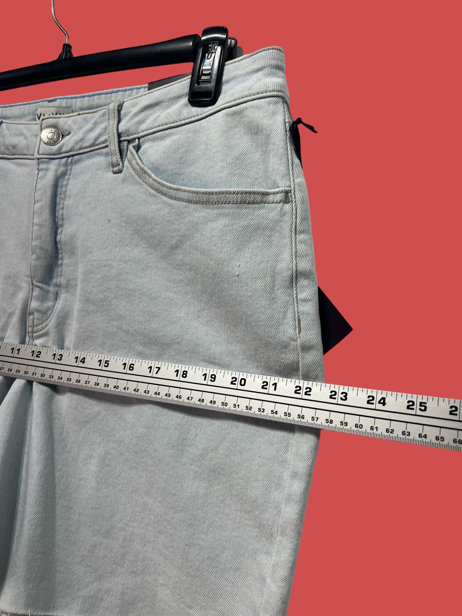 Other Ava & Viv - Women's High-Rise Bermuda Jean Shorts - 7in inse Size 38" / US 16 / IT 52 - 5 Thumbnail