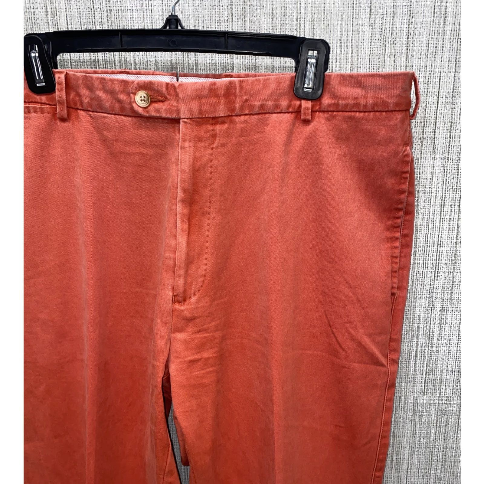 Peter Millar Peter Millar Mens Pants Zip Fly Pima Cotton Salmon Red 36x35 Casual Flat Front Regular Mens Size 36 Inseam 35 Size US 36 / EU 52 - 2 Thumbnail