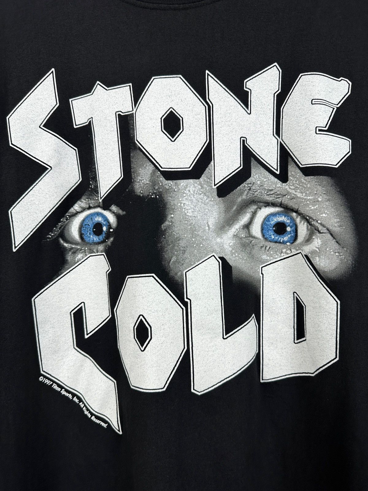 Vintage 1997 Vintage Stone Cold 100% Pure Whoop Ass WWE Rare T-Shirt Size US XL / EU 56 / 4 - 8 Thumbnail