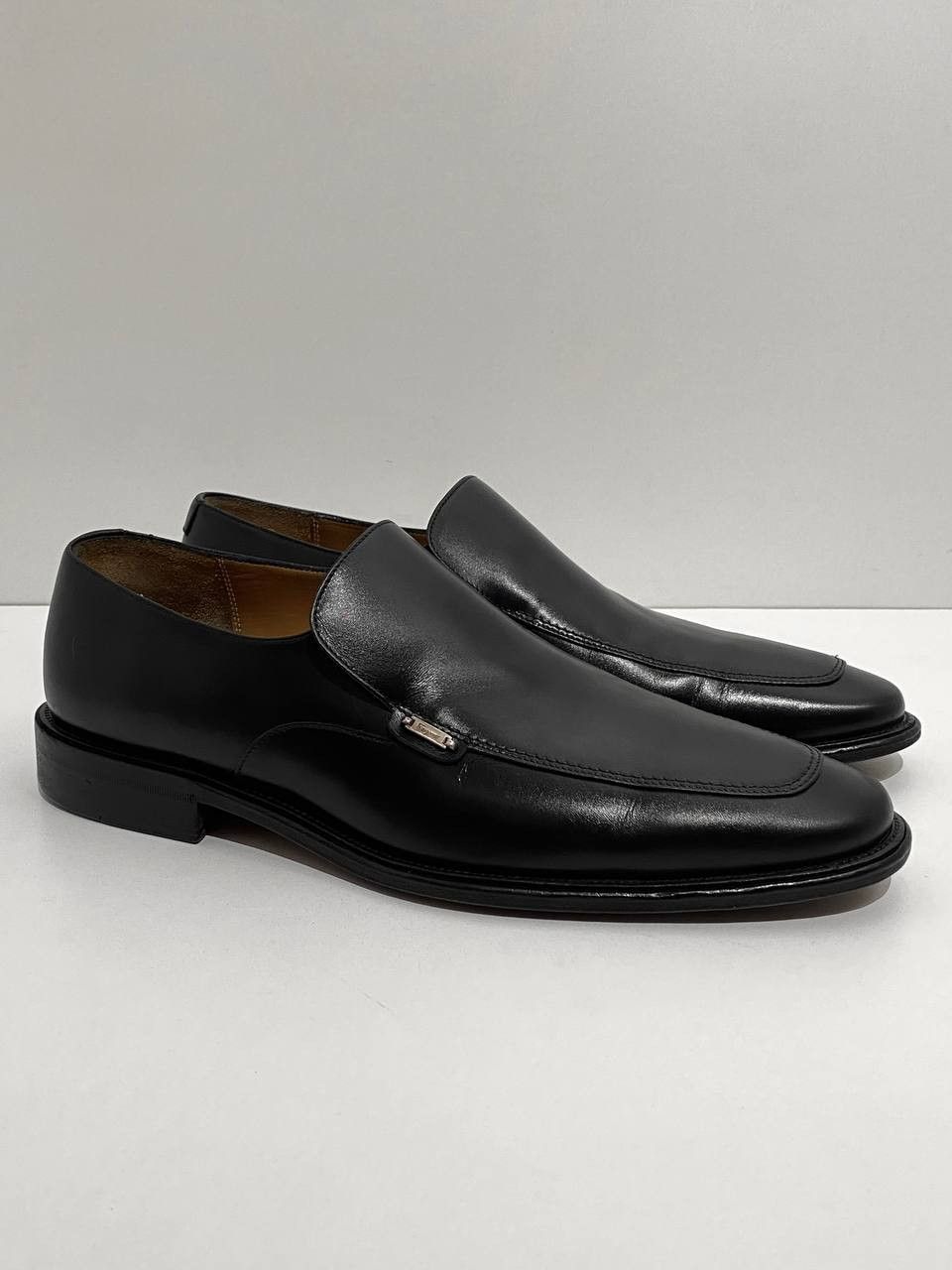Salvatore Ferragamo Salvatore Ferragamo Logo Black Leather Classic Penny Loafers Size US 10.5 / EU 43-44 - 5 Thumbnail