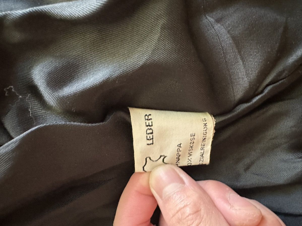 Other Vintage German Assymetrical Lambskin Leather Jacket Size US S / EU 44-46 / 1 - 6 Thumbnail