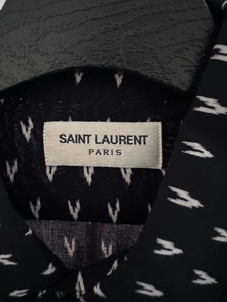 Saint Laurent Paris Saint Laurent Paris Black Y-line polka-dot shirt Size XS / US 0-2 / IT 36-38 - 3 Thumbnail
