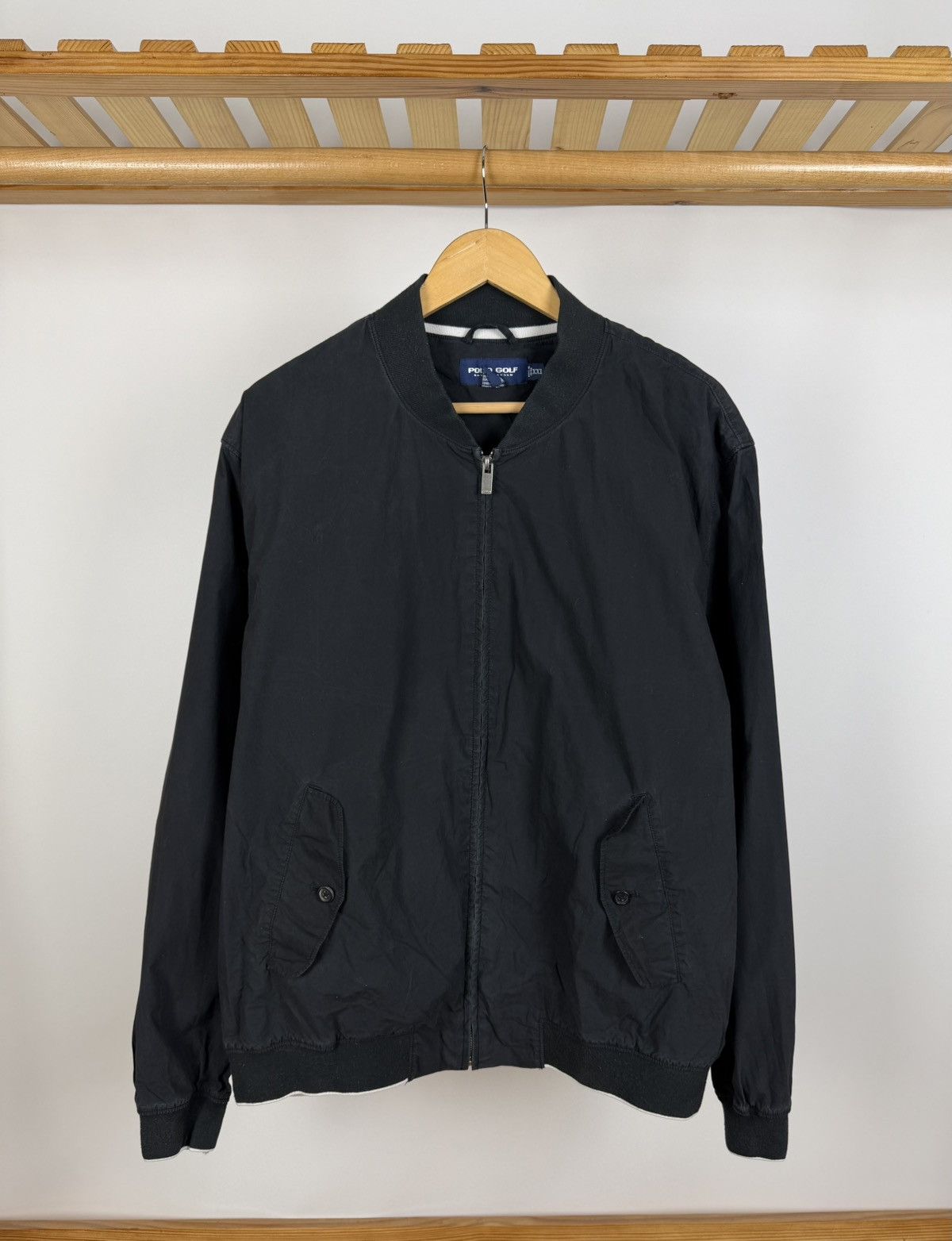 Polo Ralph Lauren Vintage Polo Golf Ralph Lauren Black Distressed Jacket Size US XXL / EU 58 / 5 - 1 Thumbnail