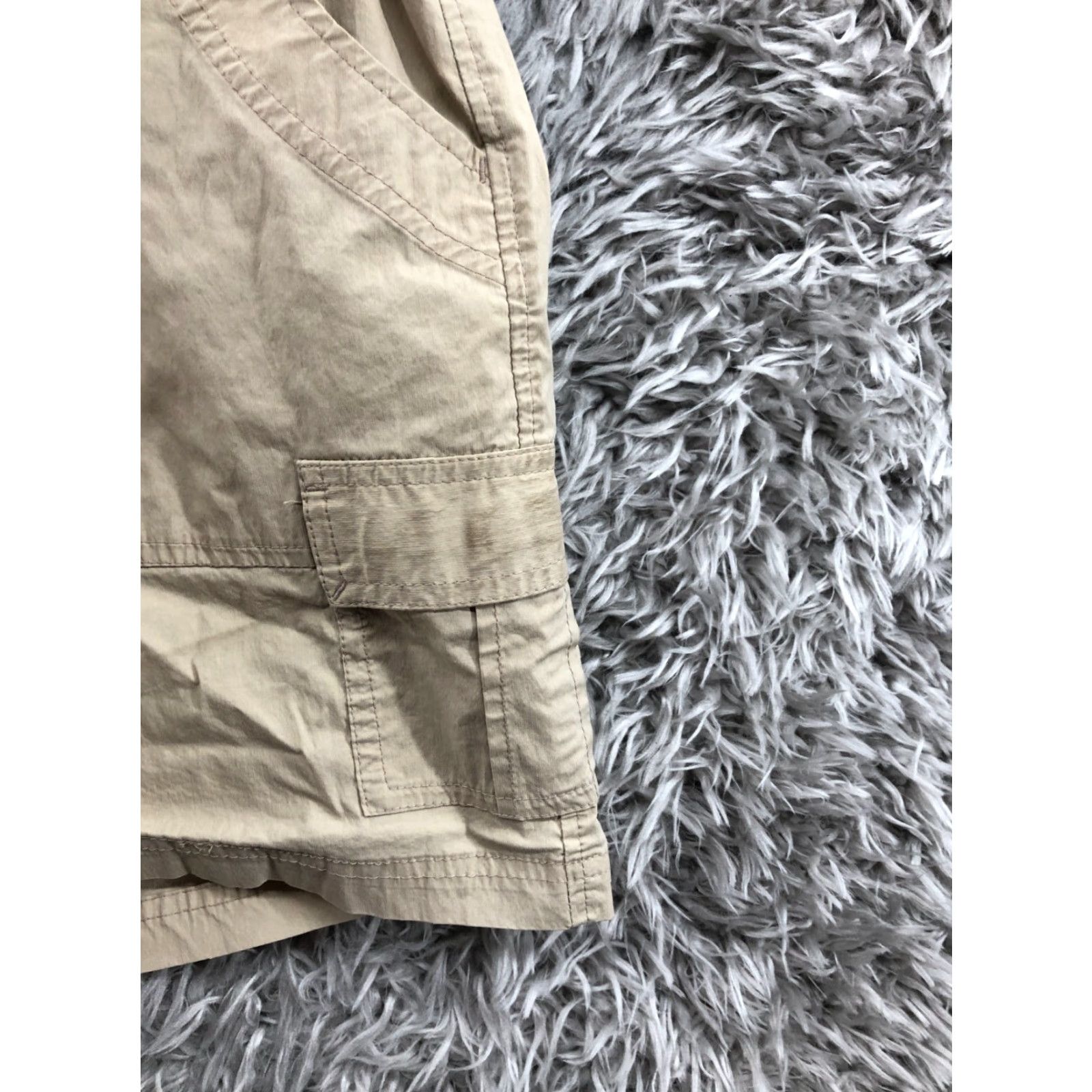 Vintage CQR Cargo Shorts Men Adult L Regular Beige Cotton Blend 5-Pocket Mid Rise 7in Inseam Jeans? Size US 33 - 6 Thumbnail