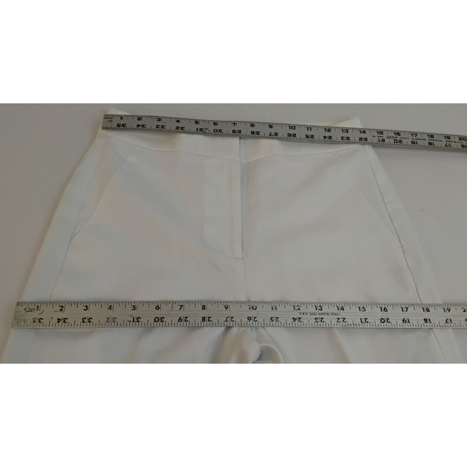 J.Crew J. Crew Kate Straight Leg Pant Womens 2 White Linen Blend Size 26" / US 2 / IT 38 - 13 Thumbnail