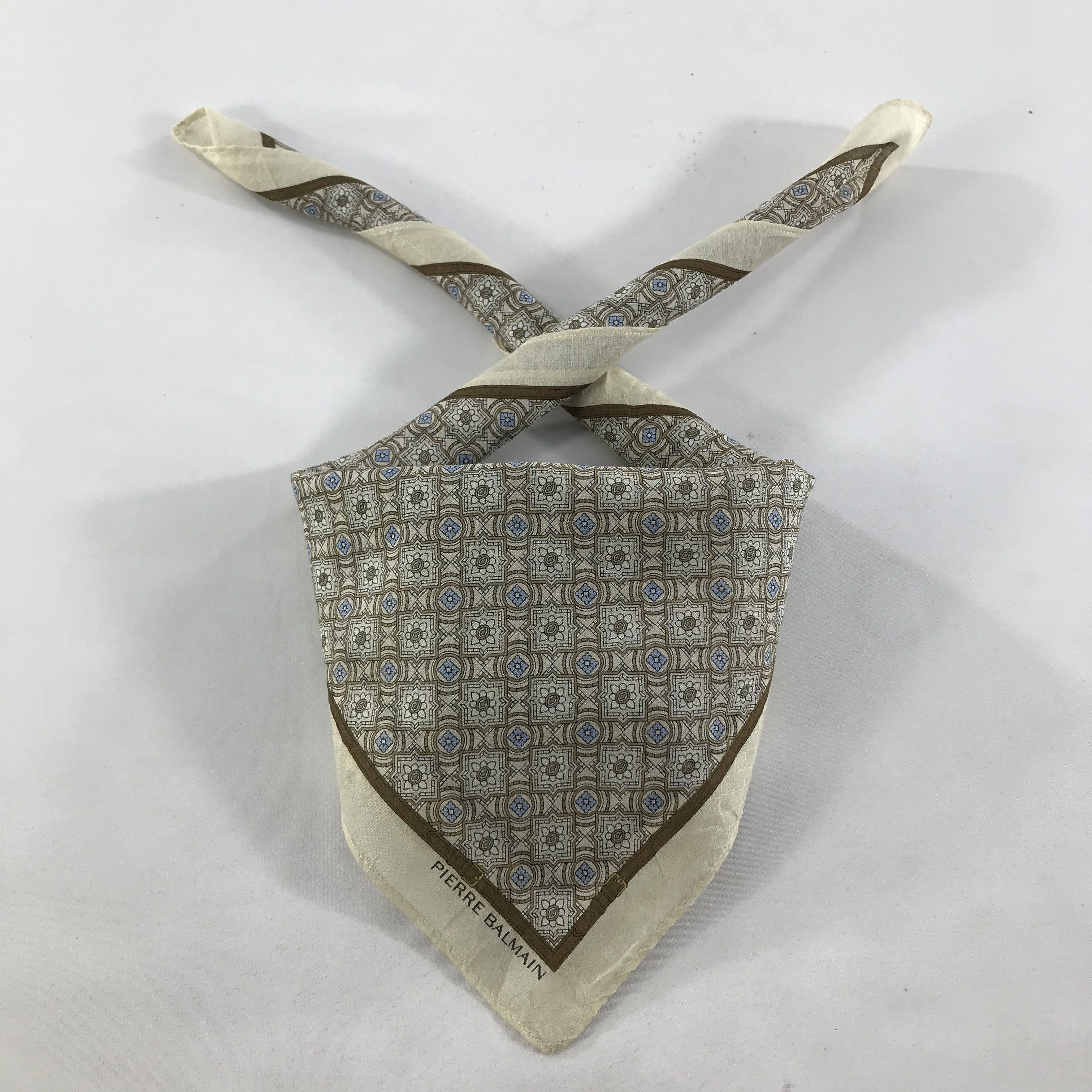 Pierre Balmain × Vintage Pierre Balmain Bandana / Handkerchief / Neckerchief - S1515 Size ONE SIZE - 3 Thumbnail