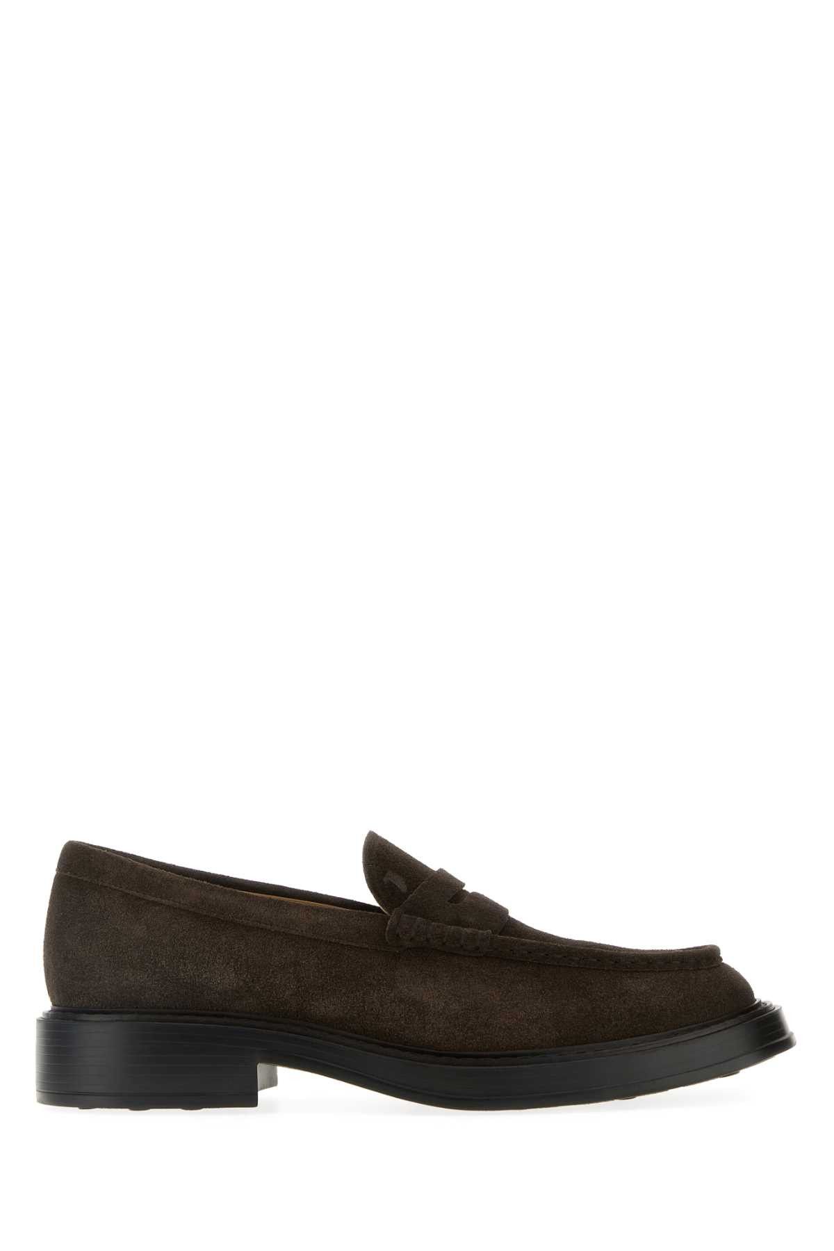 Tod's Brown Suede Loafers Size US 10 / EU 43 - 1 Thumbnail
