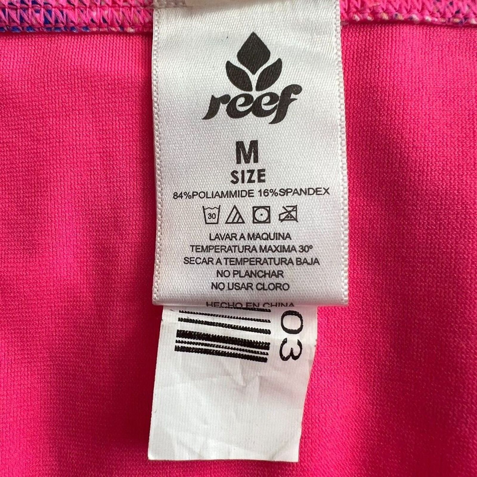 REEF Reef Pink Multicolor Print Bikini Swim Bottom, M Size ONE SIZE - 5 Thumbnail
