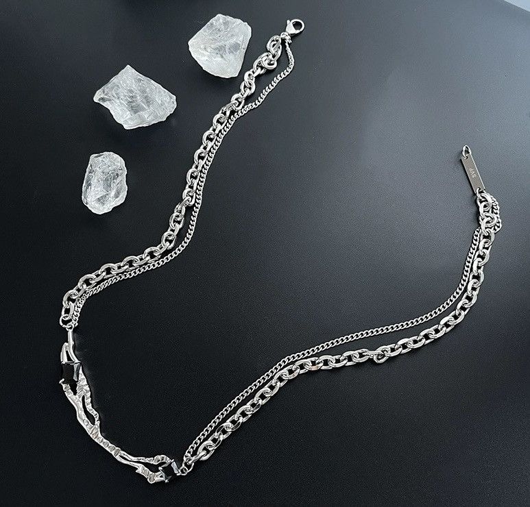 Japanese Brand × Jewelry Retro punk gothic rhinestone layered chain necklace choker Size ONE SIZE - 4 Thumbnail