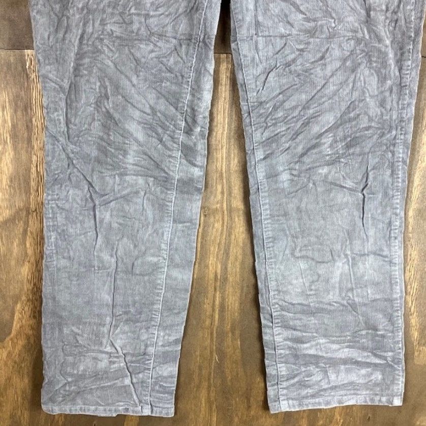 Talbots VINTAGE Talbots Womens Jeans Gray Corduroy Petite High Waist Straight Leg Stretch 14P Size 25" / US 0 / IT 36 - 3 Thumbnail