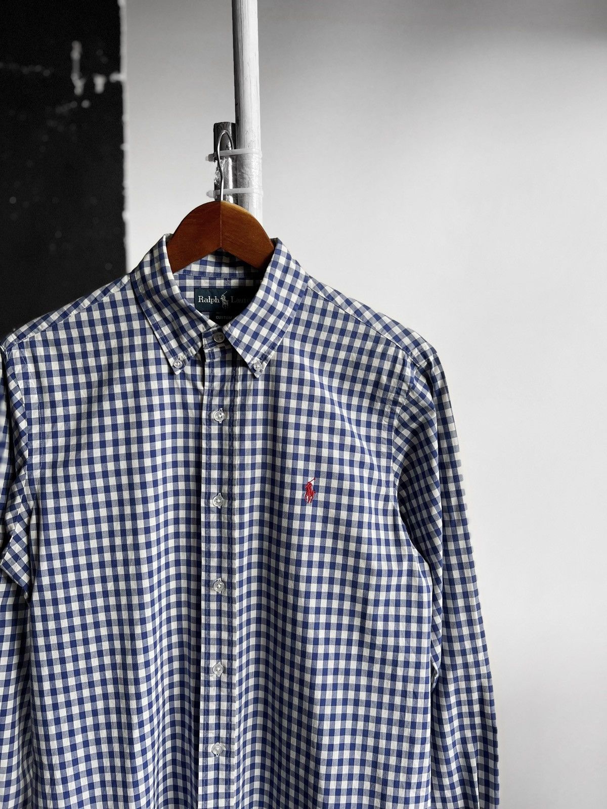 Polo Ralph Lauren × Ralph Lauren × Vintage Ralph Lauren Mens Vintage Checked Long Sleeve Button Shirt Size US S / EU 44-46 / 1 - 2 Thumbnail