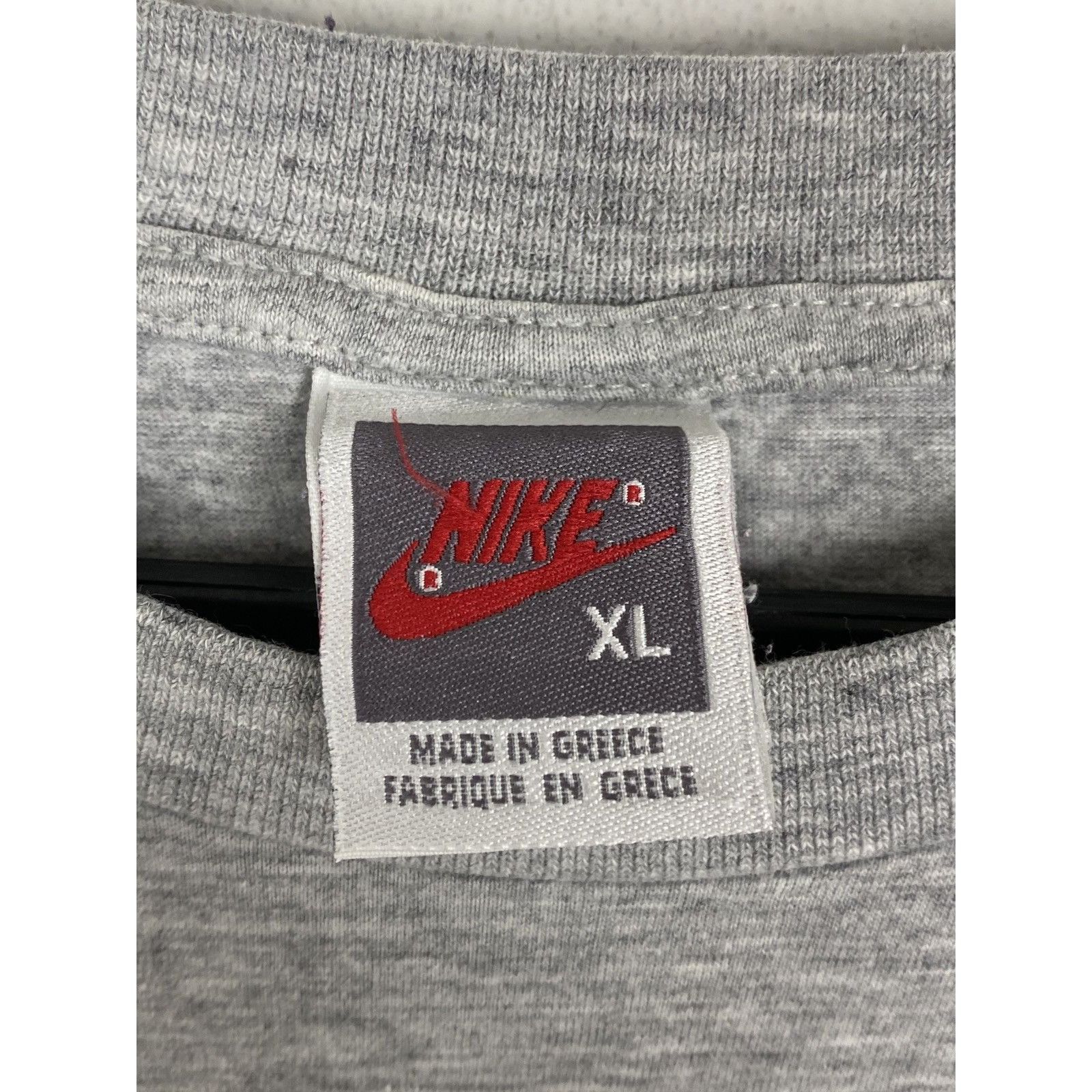 Nike 80s Vintage Nike Geometric Just Do It Logo C T-Shirt In Gray Size US XL / EU 56 / 4 - 6 Thumbnail