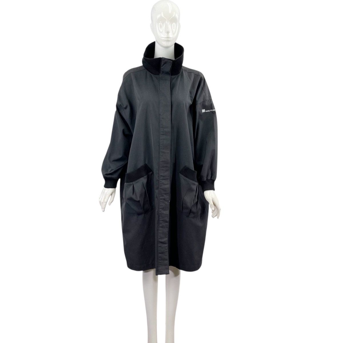 Issey Miyake Im Issey Miyake Black Cotton Coat Size L / US 10 / IT 46 - 1 Thumbnail