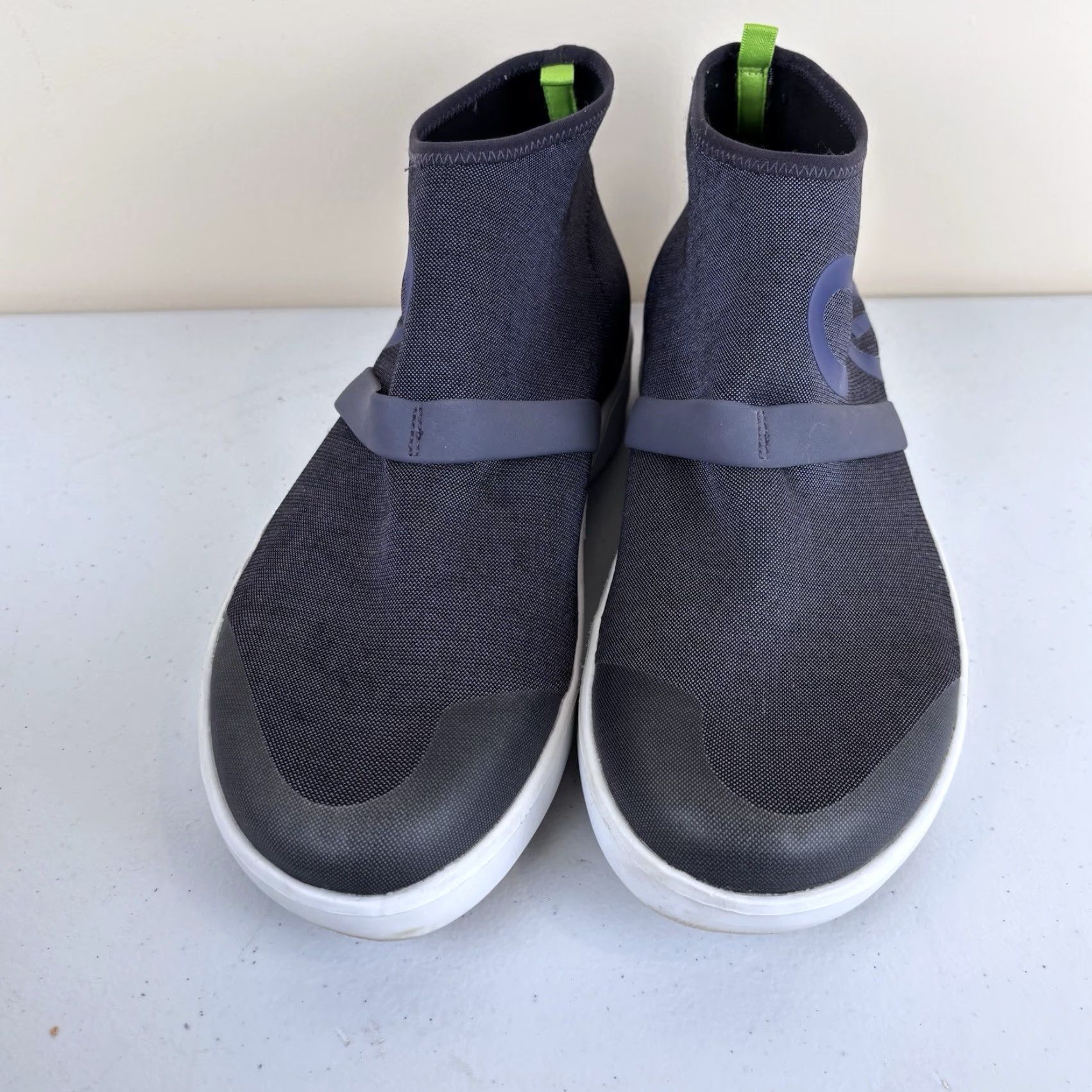 Vintage OOFOS Oomg Fibre Slip-On High Top Boots Womens 9.5 Heather Blue Casual Shoes Size L / US 10 / IT 46 - 6 Thumbnail