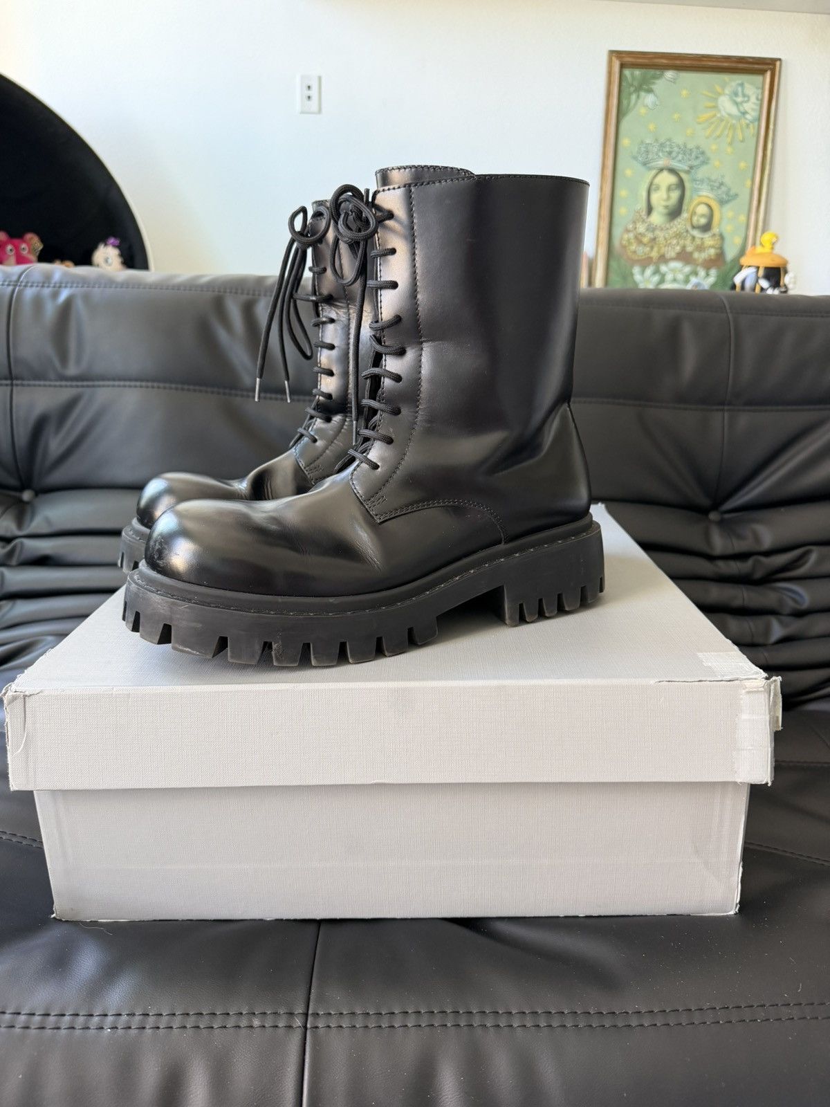 Balenciaga Balenciaga Sergent Calf Bootie Size US 8.5 / EU 41-42 - 1 Thumbnail