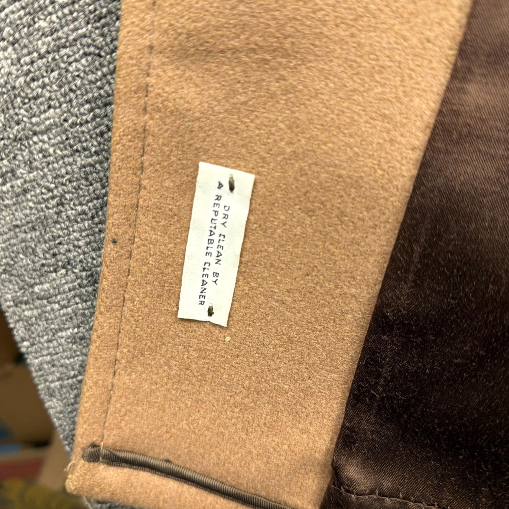 Doublet VINTAGE Wool Coat Mens Size 46 Beige Double Breasted Overcoat Lined Peacoat 60s Size US S / EU 44-46 / 1 - 5 Thumbnail