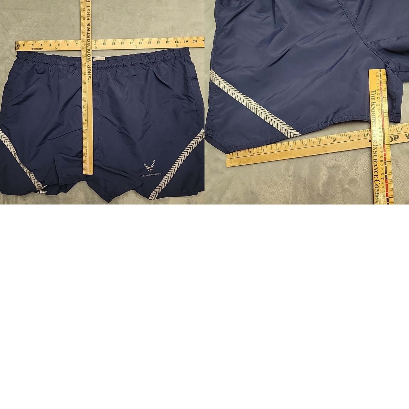 Vintage VINTAGE US Air Force Shorts Mens XL Blue PT Training Reflective Military Size US 36 / EU 52 - 8 Thumbnail