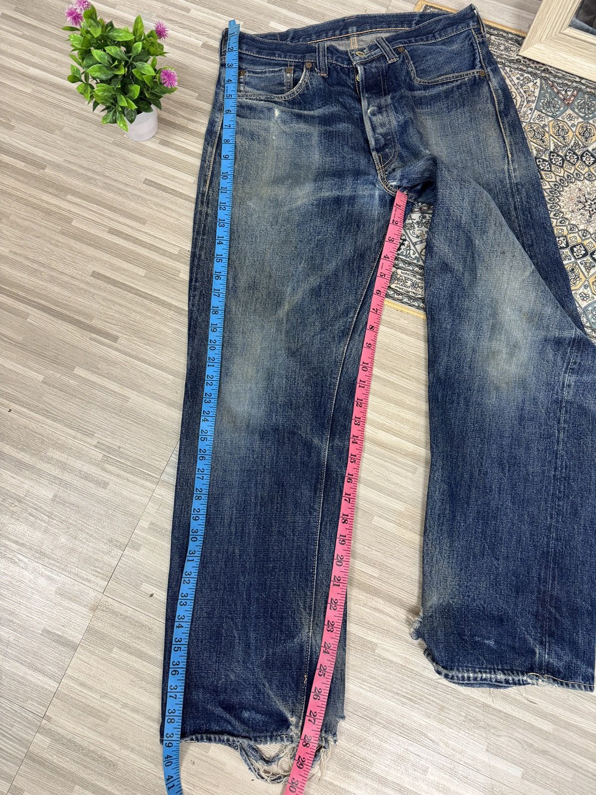 Freewheelers Vintage "Vanishing West" 601XX 1951 Selvedge Denim Size US 30 / EU 46 - 17 Thumbnail