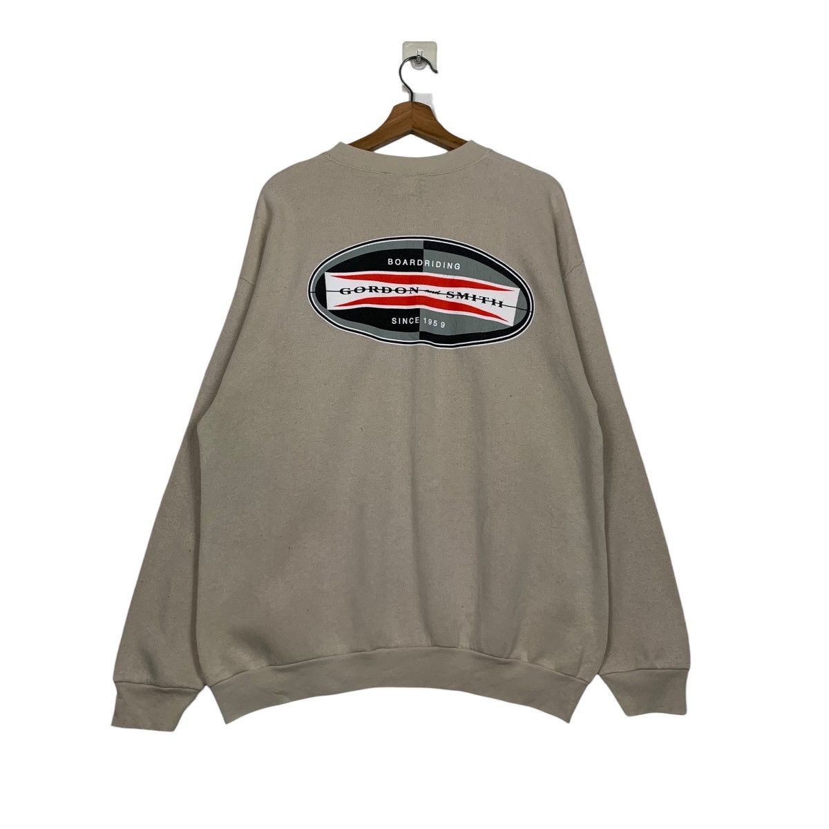 Vintage GORDON and SMITH Big Logo Surfing Sweatshirt #2224-C98 Size US M / EU 48-50 / 2 - 1 Thumbnail