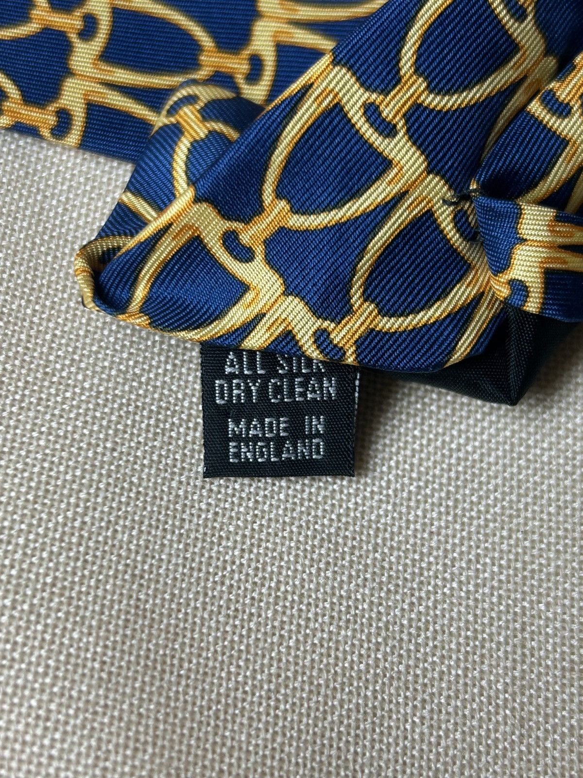 Aquascutum Aquascutum blue navy chins equestrian Silk Mens Tie Size ONE SIZE - 7 Thumbnail
