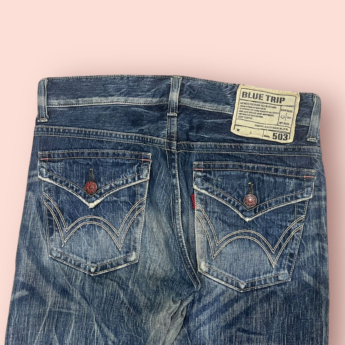 14th Addiction × Edwin × Le Grande Bleu (L.G.B.) VINTAGE FLARED JEANS EDWIN 503 JAPAN (W32'-33') Size US 33 - 11 Thumbnail