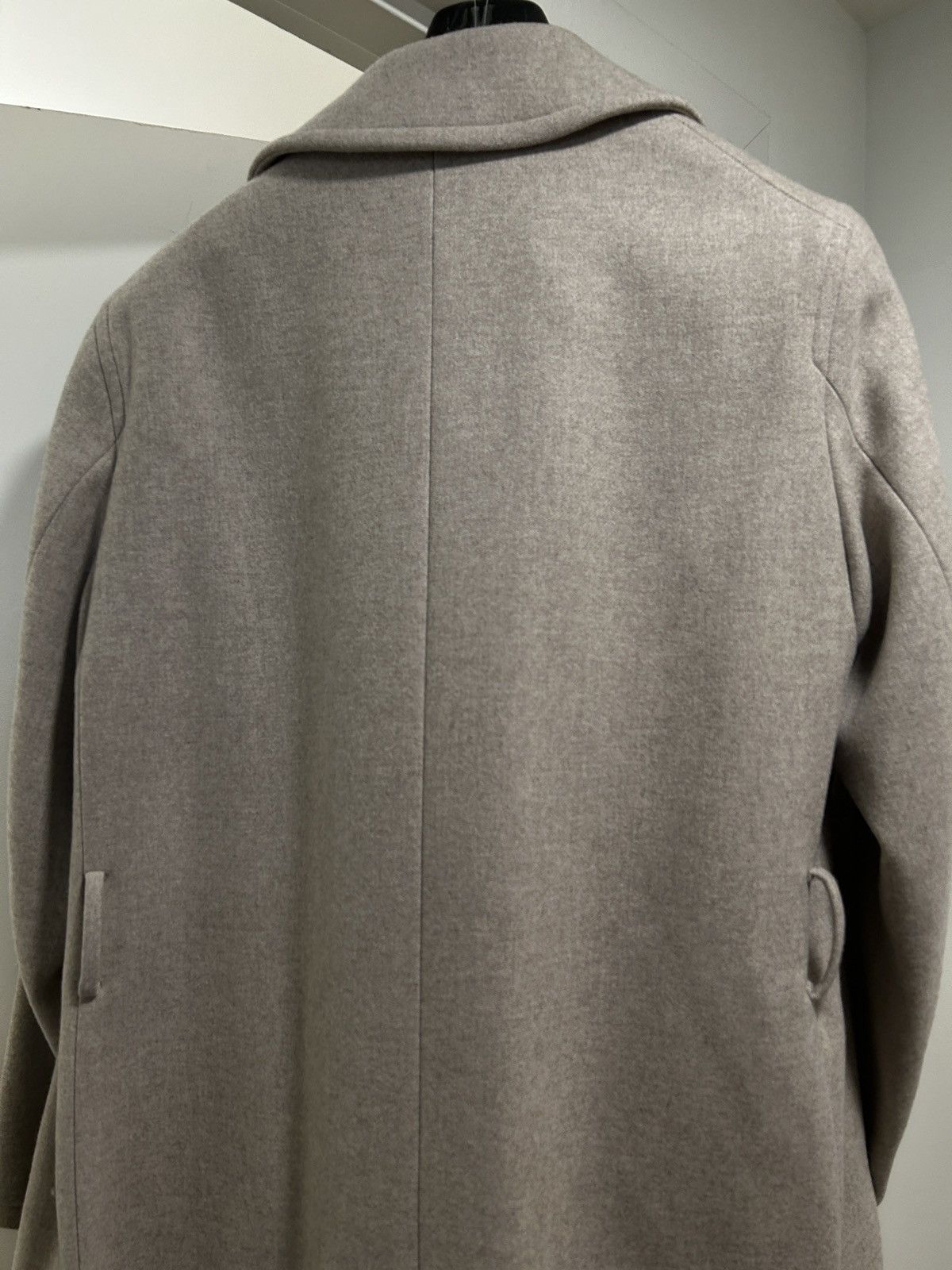 Auralee LIGHT MELTON DOUBLE-BREASTED COAT / TOP BEIGE size 3 Size US M / EU 48-50 / 2 - 10 Thumbnail
