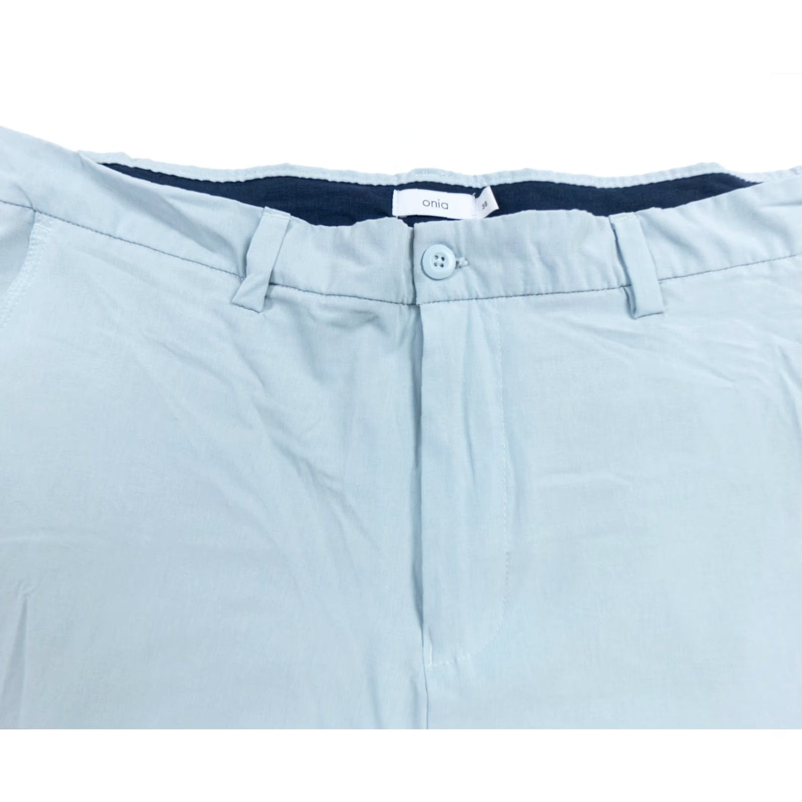 Onia Onia Shorts Mens 38 Blue Chino Versatility Short Stretch Flat Front 9" Inseam Size US 38 / EU 54 - 2 Thumbnail