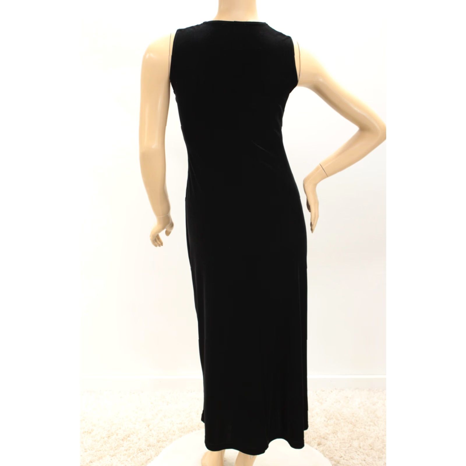 Velvet VINTAGE Ronni Nicole Velvet Maxi Dress Women's 8P Black Sequined Sexy Sparkle Bodycon Size M / US 6-8 / IT 42-44 - 2 Thumbnail