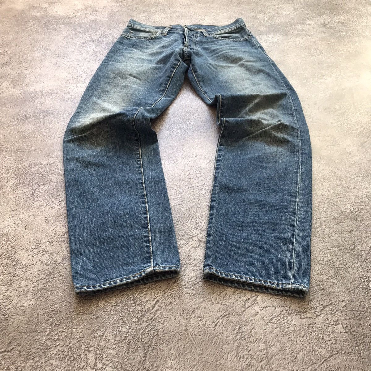 Vintage Vintage Y2K Distressed Baggy Jeans Workwear Streetwear W27 Size US 27 - 1 Thumbnail