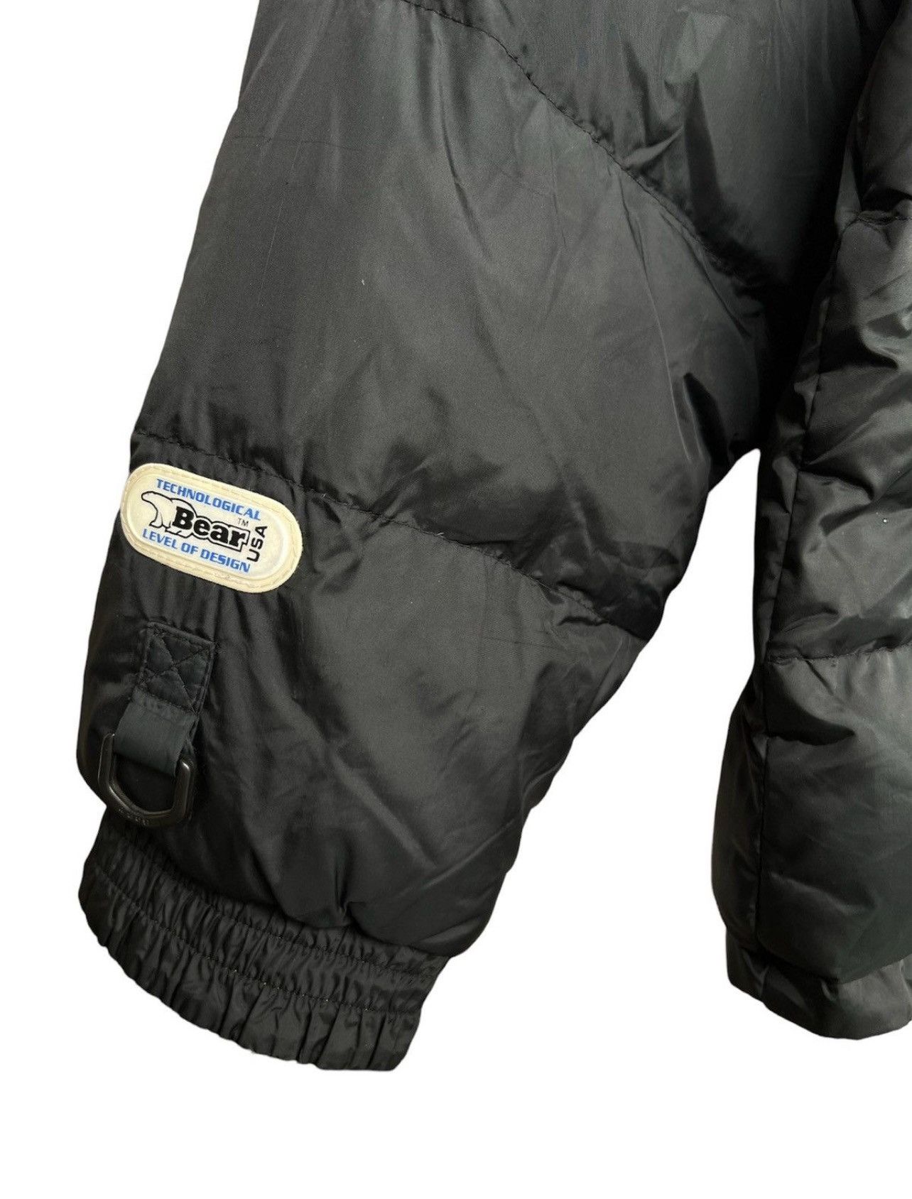 Vintage Vintage 90s Bear Usa Black Puffer Bomber Jacket Size US XL / EU 56 / 4 - 8 Thumbnail